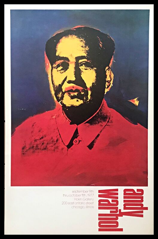Andy Warhol, ‘Mao ’, 1977, Print, Rare offset lithograph exhibition poster on rag paper. Unframed., Alpha 137 Gallery