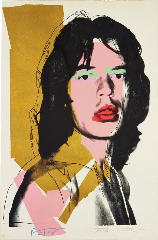 Andy Warhol, ‘Mick Jagger’, 1975, Print, Screenprint in colors, on Arches Aquarelle paper, the full sheet, Phillips