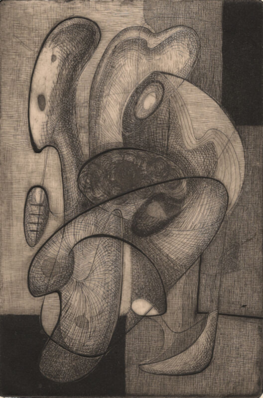 Thomas Lias, ‘Abstraction ’, 1946, Print, Etching & engraving, Dolan/Maxwell