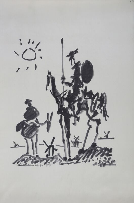 Pablo Picasso, ‘Don Quixote’, Print, Lithograph in Chiffon De Mandeure paper, Chiswick Auctions