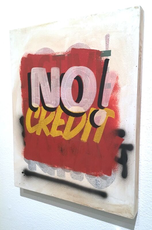 Joe Lotto, ‘No Credit’, 2019, Painting, Enamel on panel, Deep Space Gallery