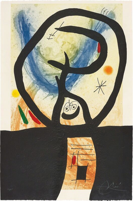 Joan Miró, ‘La Fronde (The Sling)’, 1969, Print, Etching and aquatint  in colours with carborundum, on Arches paper, the full sheet., Phillips