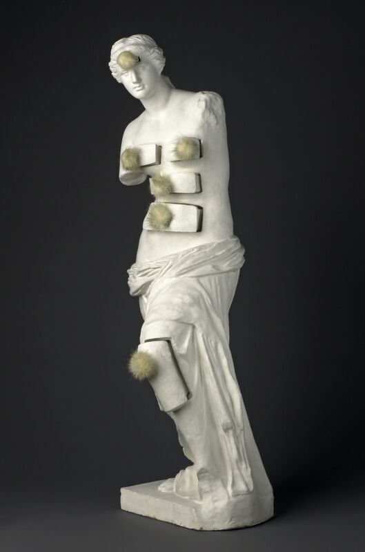 Salvador Dalí, ‘Venus de Milo with Drawers’, 1936, Sculpture, Painted plaster with metal pulls and mink pompons, Art Institute of Chicago