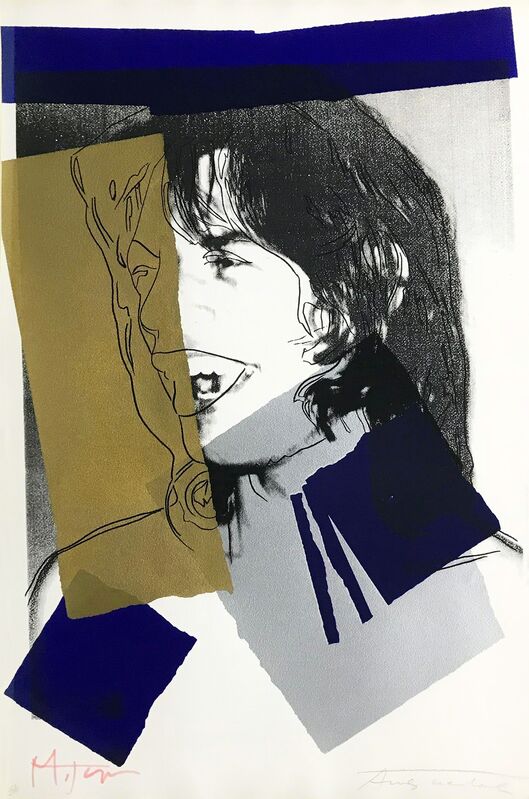Andy Warhol, ‘MICK JAGGER FS II.142’, 1975, Print, SCREENPRINT ON ARCHES AQUARELLE (ROUGH) PAPER, Gallery Art
