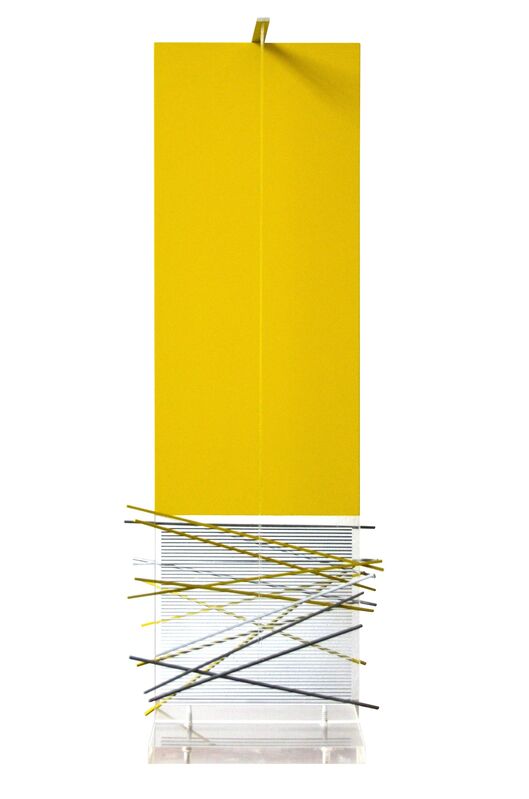 Jesús Rafael Soto, ‘Multiple II - Serie Jai-Alai’, 1969, Sculpture, Clear and Yellow Perspex with steel bars, Galería RGR