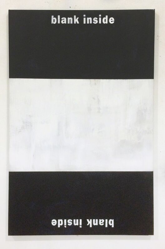 Dustin Pevey, ‘Blank Inside ’, 2014, Painting, Acrylic on canvas, BILL BRADY GALLERY