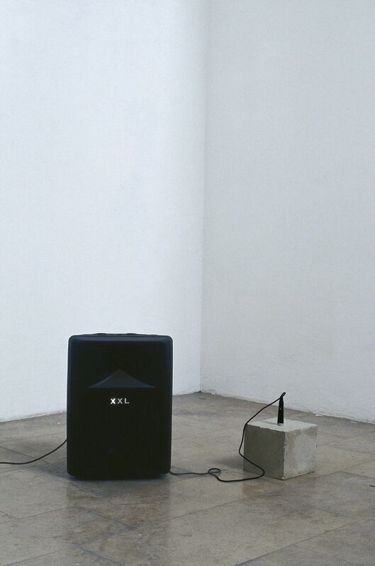 Michael Sailstorfer, ‘Modell - Reaktor’, 2005, Sculpture, Concrete, speaker, microphone, Cultural Avenue