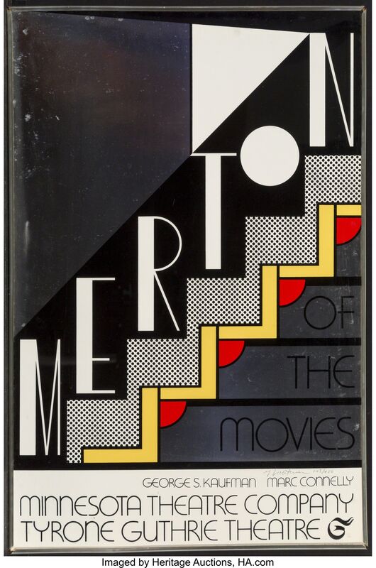 Roy Lichtenstein, ‘Merton at the Movies’, 1968, Print, Screenprint in colors on silver foil paper, Heritage Auctions