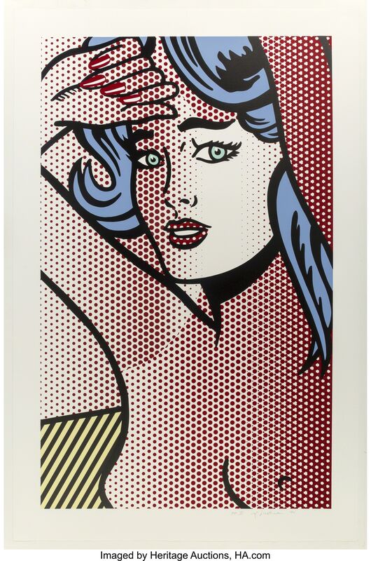 Roy Lichtenstein, ‘Nude with Blue Hair, from Nudes’, 1994, Other, Relief in colors on Rives BFK paper, Heritage Auctions