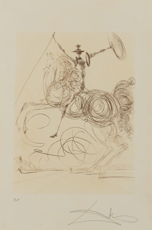 Salvador Dalí, ‘Don Quichotte (Field p237)’, 1975, Print, Etching, Forum Auctions