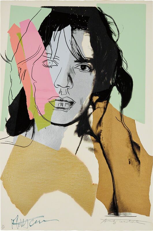 Andy Warhol, ‘Mick Jagger’, 1975, Print, Screenprint in colors, on Arches Aquarelle paper, the full sheet, Phillips