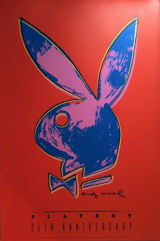 Andy Warhol, ‘Andy Warhol Playboy 35th Anniversary Poster Original Print’, 1989, Print, Hand Printed Seriagraph, David Lawrence Gallery