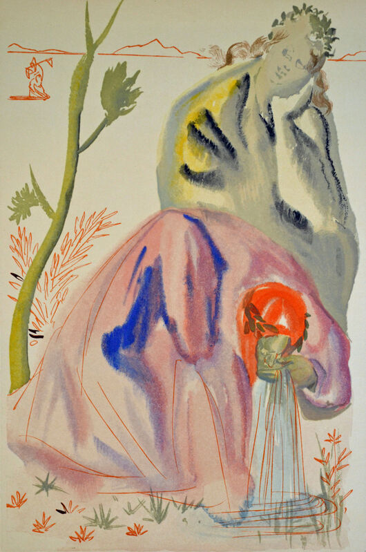 Salvador Dalí, ‘The Source, Purgatorio 21,The Divine Comedy’, 1960, Print, Wood Engraving, O-68