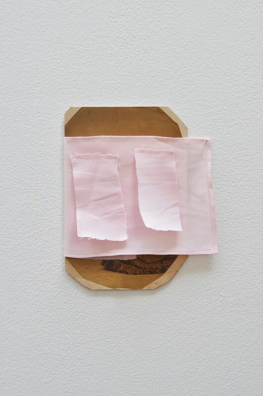 Fergus Feehily, ‘Couple’, 2013, Painting, Found photograph, cloth, Galerie Christian Lethert