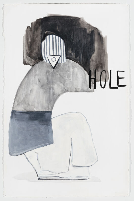 Sofia Quirno, ‘A hole’, 2019, Painting, Acrylic & oil on paper, HACHE