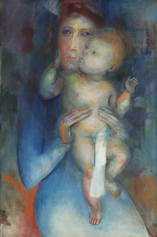 Fred Nagler, ‘Mother and Child’, 1959, Painting, Oil on canvas, Valley House Gallery & Sculpture Garden