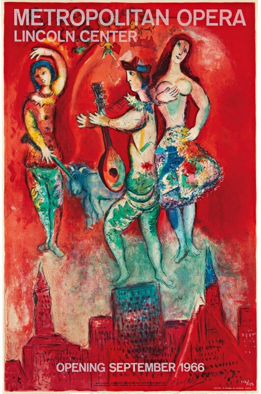 Marc Chagall, ‘Carmen’, 1966, Print, Original color lithograph on Arches watermarked paper with deckled edges (hand signed & numbered by Chagall), Alpha 137 Gallery Gallery Auction