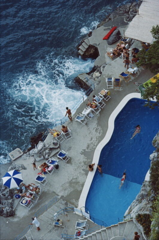 Slim Aarons, ‘Pool On Amalfi Coast’, 1984, Photography, C-Print, Staley-Wise Gallery