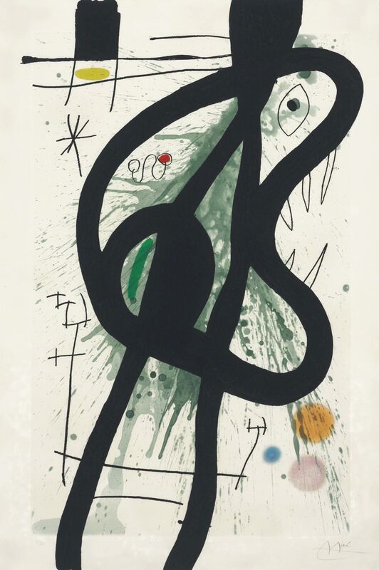Joan Miró, ‘Le Grand carnassier’, 1969, Print, Etching with aquatint and carborundum in colors on Arches paper, Christie's