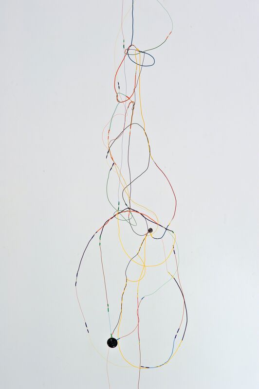 Julianne Swartz, ‘Sound Drawing (Vertical Fall) ’, 2013, Sculpture, Wire, speakers, electronics, 2-channel original soundtrack, Lisa Sette Gallery
