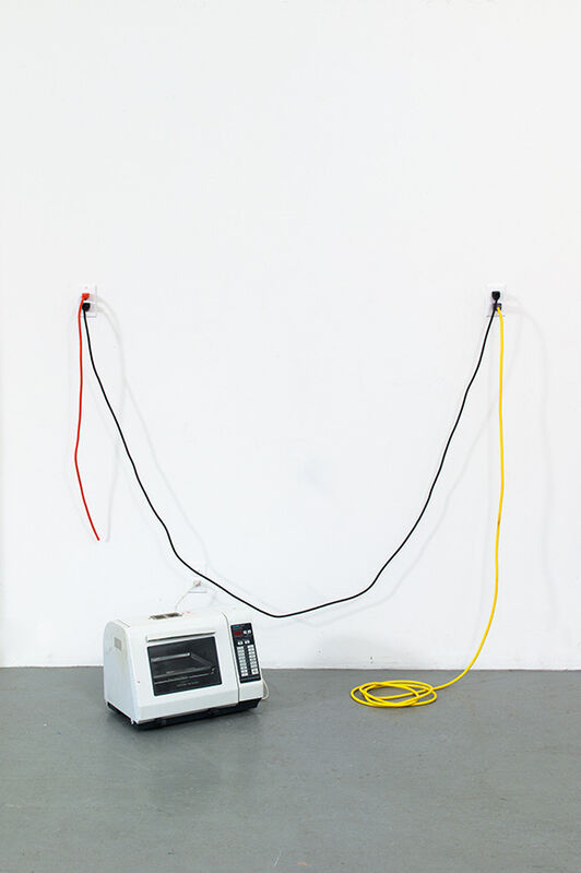 Paul Chan, ‘lottery ticket’, 2013, Installation, Electrical outlets, wire, toaster oven, Greene Naftali Gallery
