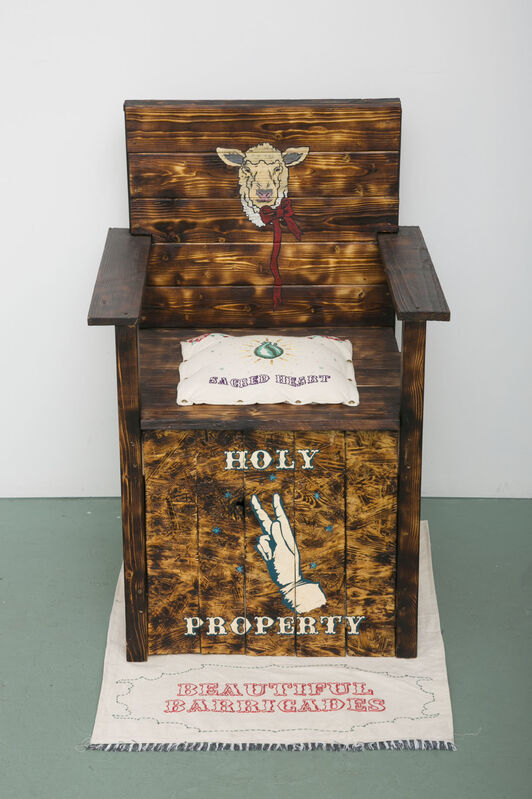 Koichiro Takagi, ‘Holy Property’, 2010, Other, Embroidery on cotton, acrylic and wood, MAKI