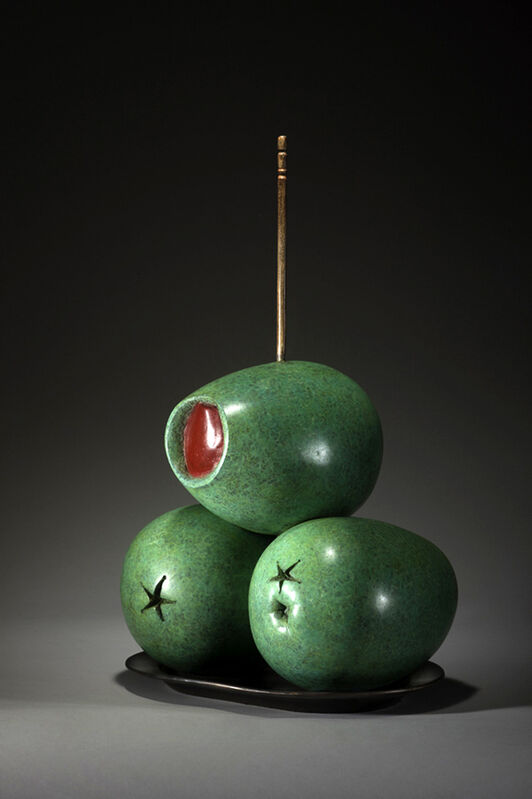 Luis Montoya / Leslie Ortiz, ‘TAPAS SERIES XI -- STUFFED OLIVES’, 2014, Sculpture, Patinated Bronze, ArtSpace / Virginia Miller Galleries