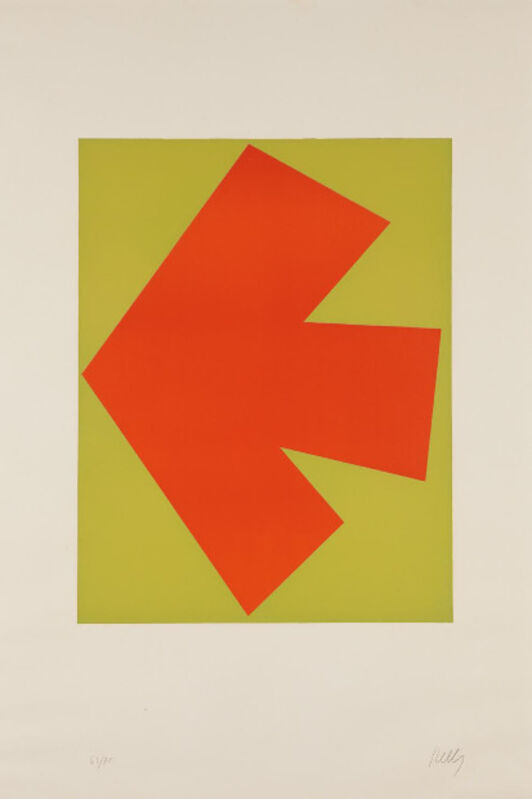 Ellsworth Kelly, ‘Orange over Green (Orange sur Vert), from the Suite of Twenty-Seven Color Lithographs’, 1964, Print, Lithograph in colors, on Rives BFK paper, with full margins, Upsilon Gallery