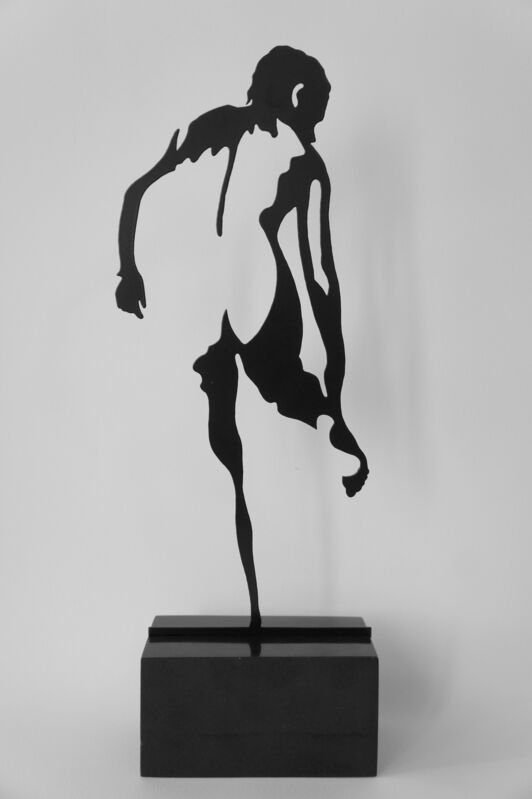 Jonathan Thomson, ‘Shadow 11 Maquette Aphrodite Adjusting Her Sandal’, 2015, Sculpture, Powdercoated Aluminium with Granite Base, Karin Weber Gallery