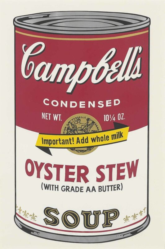 Andy Warhol, ‘Oyster Stew, from: Campbell's Soup II’, 1969, Print, Screenprint in colours on paper, Christie's