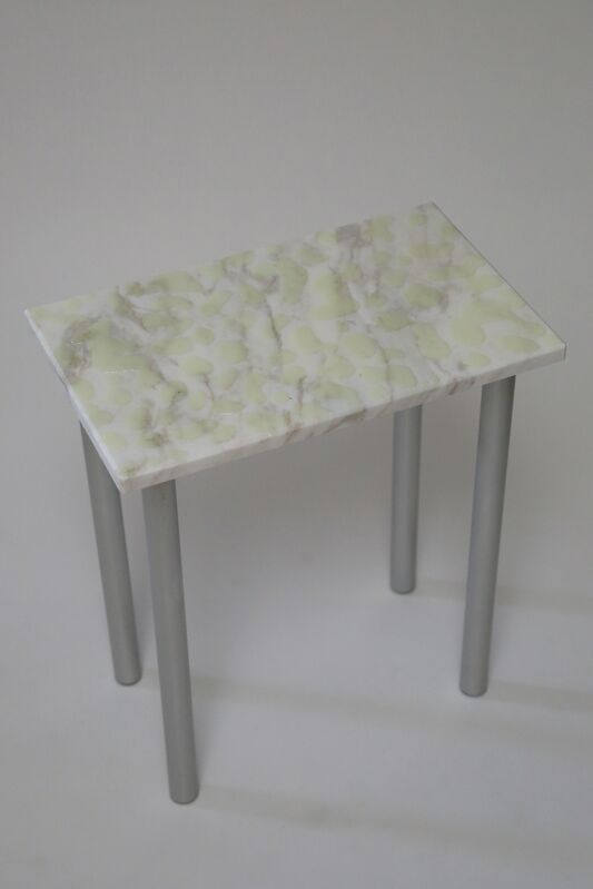 Soft Baroque, ‘Wet Look Marble Side Table’, 2019, Design/Decorative Art, Marble, glow in the dark resin and anodised aluminium, Etage Projects