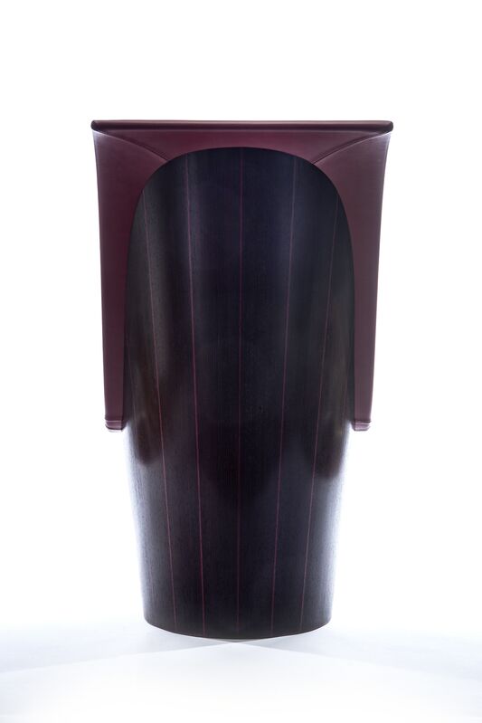 Michael Hurwitz, ‘Tapered Oval Chair’, 2019, Design/Decorative Art, Wenge, purpleheart, leather, Wexler Gallery