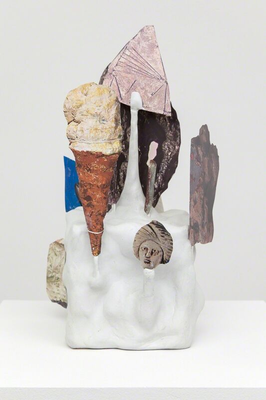 Geoffrey Farmer, ‘Bozzetto Brick Work, Funky Delft with Drop Cone.’, 2013, Sculpture, Paper cutouts, wood, glue, putty, Casey Kaplan