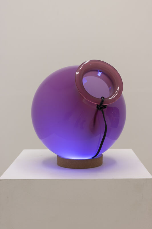 Eli Hansen, ‘Light Sculpture (Rose)’, 2020, Sculpture, Glass, cork, electrical wiring, LED bulb, Halsey McKay Gallery