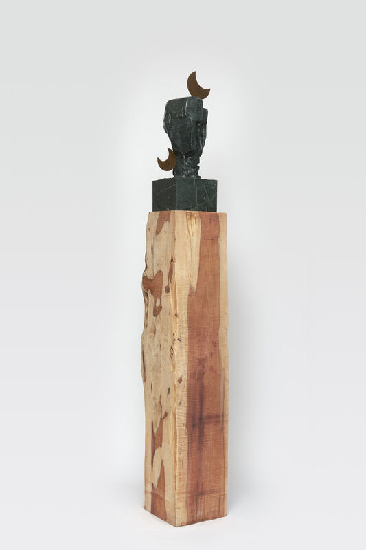 Kevin Francis Gray, ‘Breakdown Work #3’, 2020, Sculpture, Issorie emerald marble and bronze on yew base, Pace Gallery