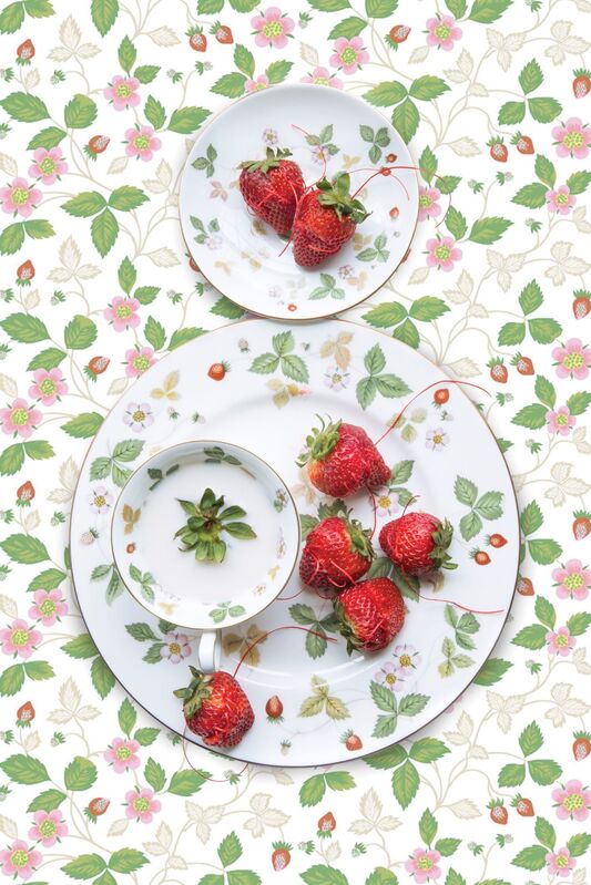 JP Terlizzi, ‘Wedgwood Wild Strawberry with Strawberry’, 2019, Photography, Archival pigment print, Foto Relevance