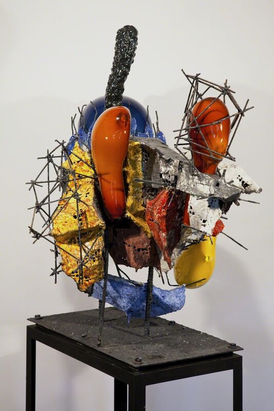 Raymon Elozua, ‘R&D III RE-10-1b’, 2014, Sculpture, Ceramic, glaze, steel & glass, Ferrin Contemporary