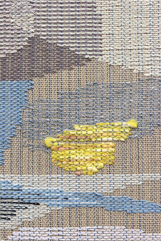Miranda Fengyuan Zhang, ‘A Blue Drifter’, 2020, Painting, Cotton on wood, Halsey McKay Gallery