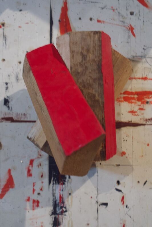 Richard Nonas, ‘Untitled’, 2010, Sculpture, Wood and oil paint (red), OV Project