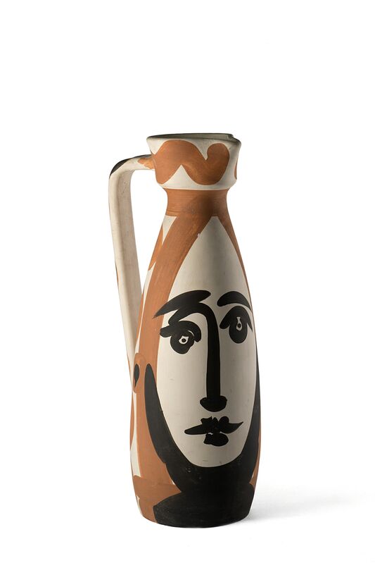 Pablo Picasso, ‘Vase visage’, Design/Decorative Art, Colored Ceramc Pitcher, Il Ponte
