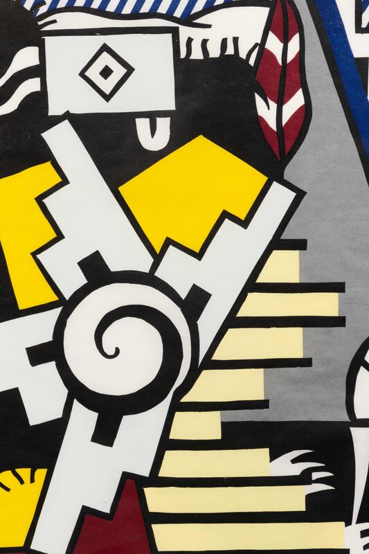 Roy Lichtenstein, ‘American Indian Theme II (from American Indian Theme Series)’, 1980, Print, Woodcut in colors on Suzuki handmade paper, Hindman