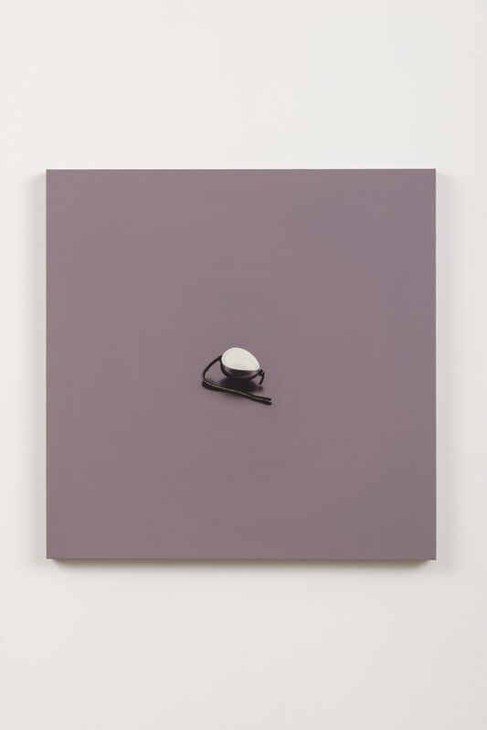 Judie Bamber, ‘What Do You Say? (Chrome Egg Butt Plug With Leather Thong)’, 1989, Painting, Oil on canvas stretched on board, Gavlak
