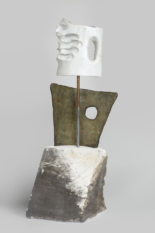 Kevin Francis Gray, ‘Breakdown Work #8’, 2020, Sculpture, Carrara marble and bronze on marble base, Pace Gallery
