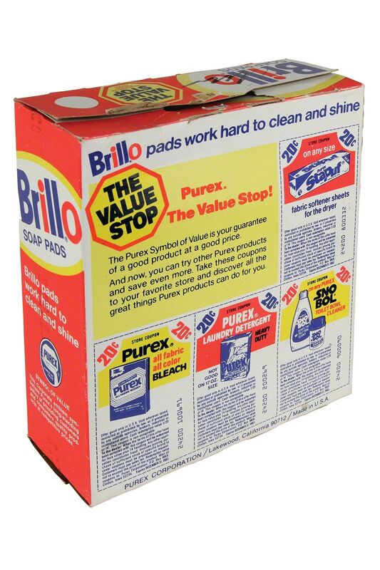 Andy Warhol, ‘Brillo Box - Steel Wool Soap Pads - package’, 1980 ., Sculpture, Sculpture - Box printed in colored serigraph, Bertolami Fine Arts