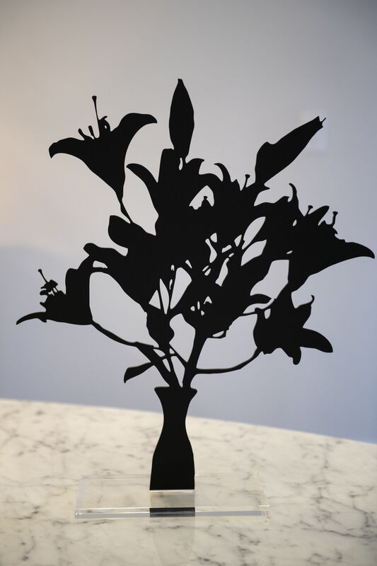 Joana P. Cardozo, ‘White Asian Lilies’, 2018, Sculpture, Black matte acrylic, Foto Relevance