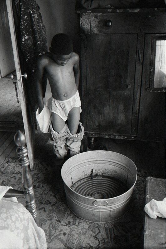 Constantine Manos, ‘Untitled, Island Boy, Daufuskie Island, South Carolina (boy bathing)’, 1952, Photography, Gelatin silver print, Robert Klein Gallery