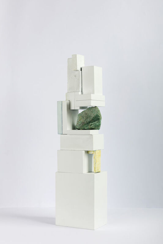 Marisa Albanese, ‘Amazzonite Tower’, 2019, Sculpture, Aluminum, mineral stone and pigment,, Studio Trisorio