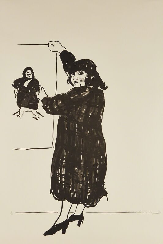 David Hockney, ‘Ann Looking at Her Picture’, 1980, Print, Lithograph, on Rives BFK mould-made paper, with full margins., Phillips