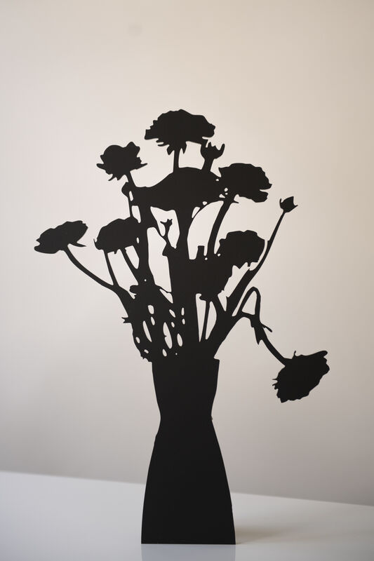 Joana P. Cardozo, ‘Red Ranunculus’, 2019, Sculpture, Black matte acrylic, Foto Relevance