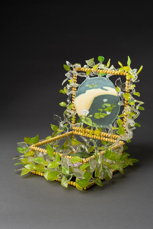 Ginny Ruffner, ‘A gift of a Lily Pond’, 2020, Sculpture, Lampworked glass and mixed media, HABATAT